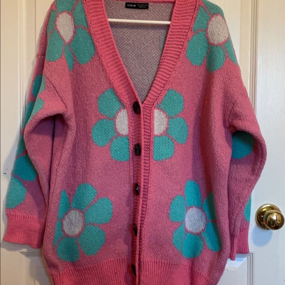 shein flower cardigan!